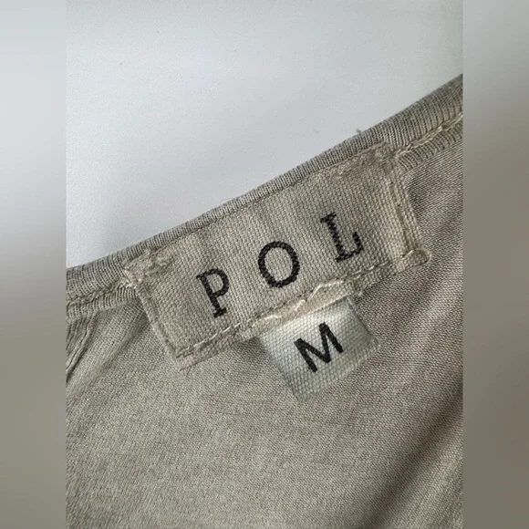 Anthropology POL Top Women’s Dressy Sleeveless Gray Medium - Picture 4 of 7